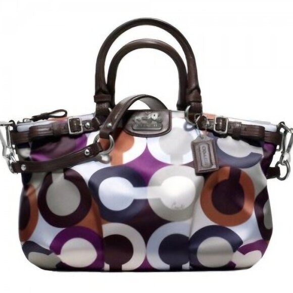 Coach Handbags - Coach Madison Graphic Op Art Sophia Satchel w/Coach Box